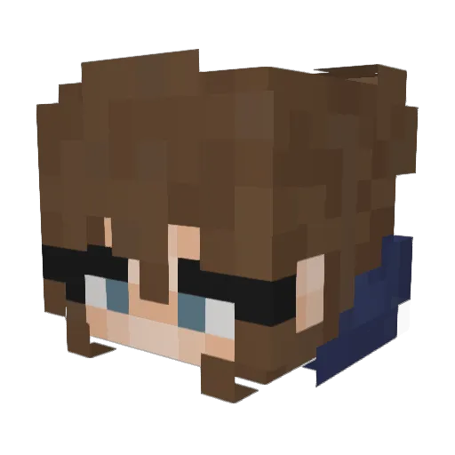 MaxPastel Minecraft avatar head, 3D render