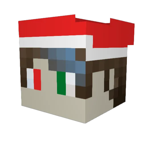 MaxPlaysMc_ Minecraft avatar head, 3D render