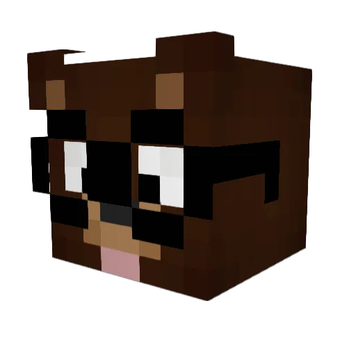 MaxRechteHand Minecraft avatar head, 3D render