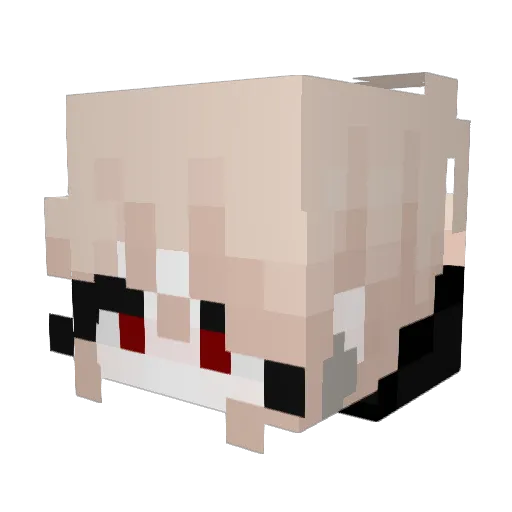 MaxRowe Minecraft avatar head, 3D render