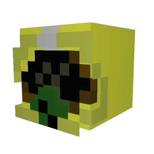 MaxS15 Minecraft avatar head, 3D render