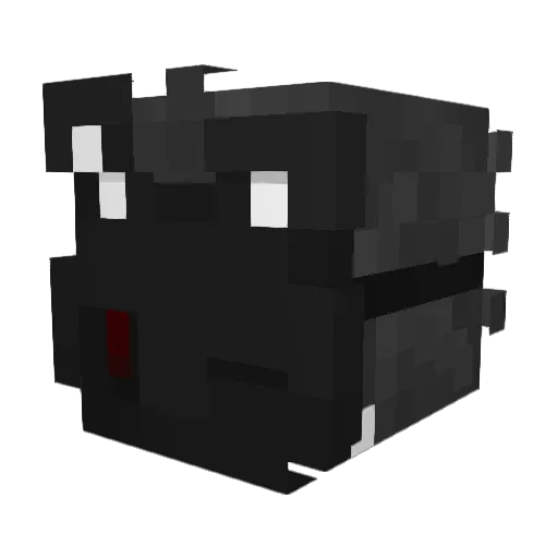 MaxSilver2 Minecraft avatar head, 3D render
