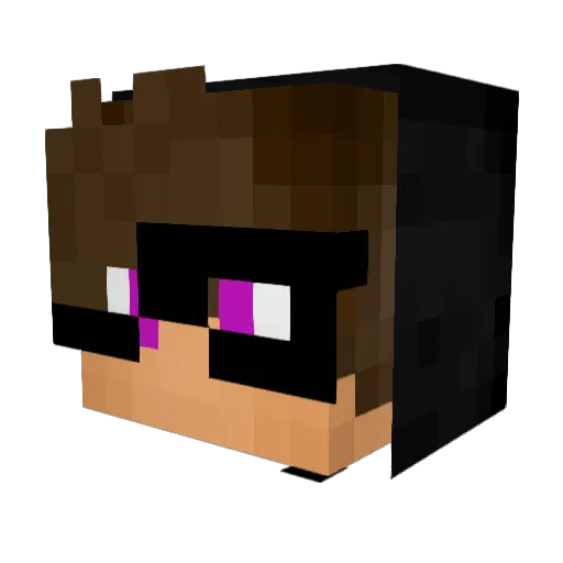 MaxSoNub Minecraft avatar head, 3D render