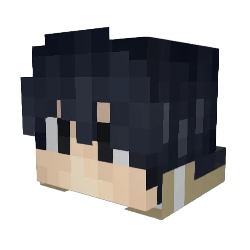 MaxSteel18 Minecraft avatar head, 3D render