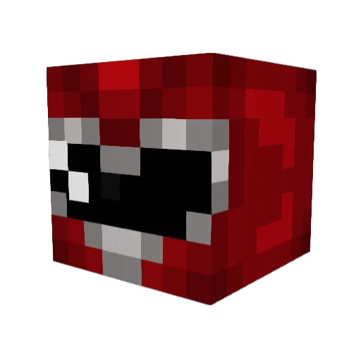 MaxTerm Minecraft avatar head, 3D render