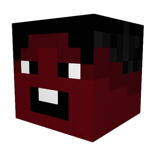 MaxTheMidgeto Minecraft avatar head, 3D render