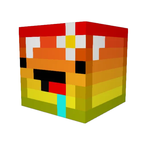 MaxTheVictory Minecraft avatar head, 3D render