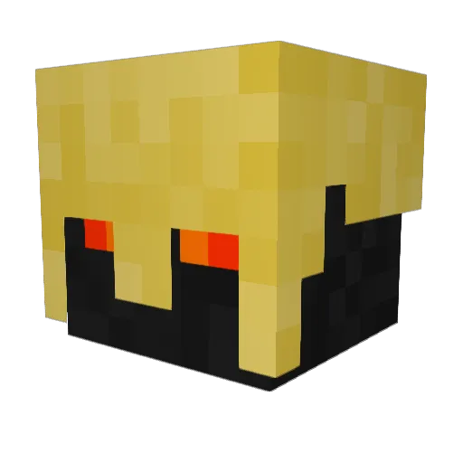 MaxTomahawk Minecraft avatar head, 3D render