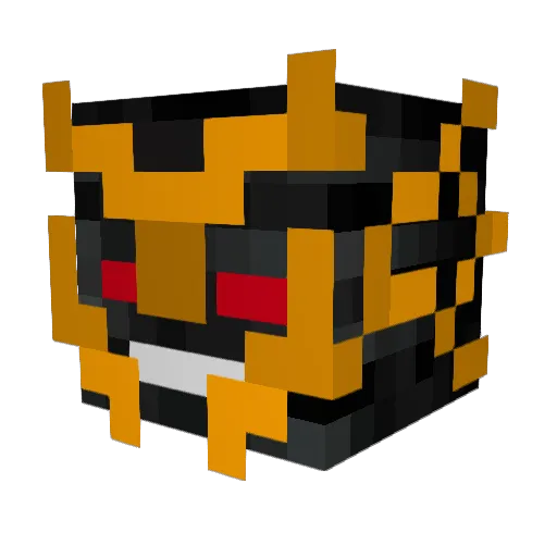MaxWat Minecraft avatar head, 3D render