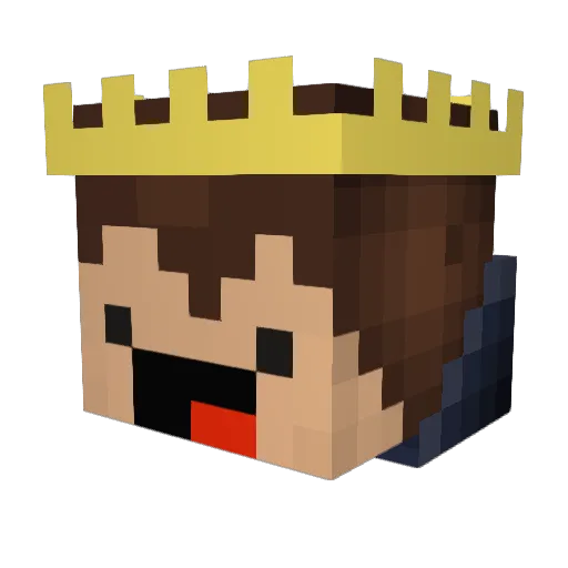 MaxWayne Minecraft avatar head, 3D render