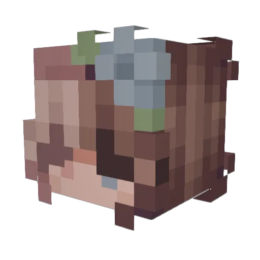 MaxWell_Mist Minecraft avatar head, 3D render