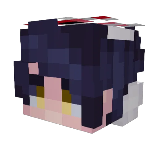 MaxX_Punk Minecraft avatar head, 3D render