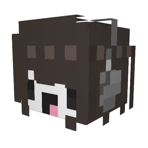 MaxXxoxo Minecraft avatar head, 3D render