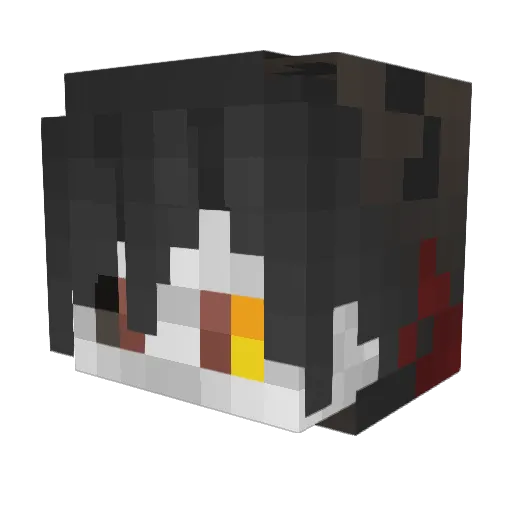 MaxYeah Minecraft avatar head, 3D render