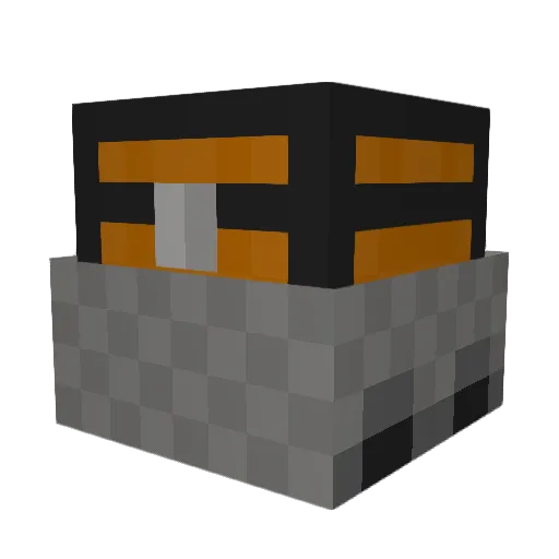 MaxYoked Minecraft avatar head, 3D render