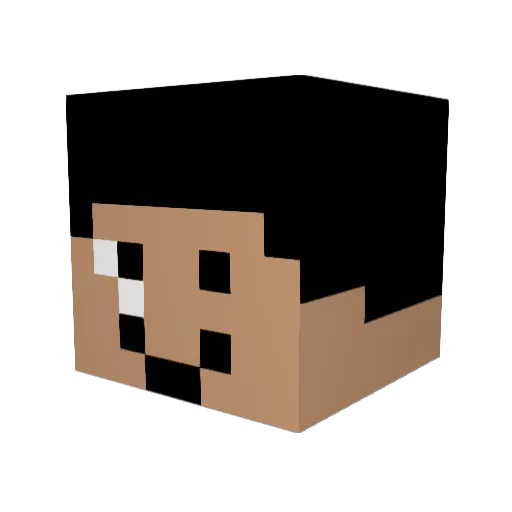 Max_134 Minecraft avatar head, 3D render
