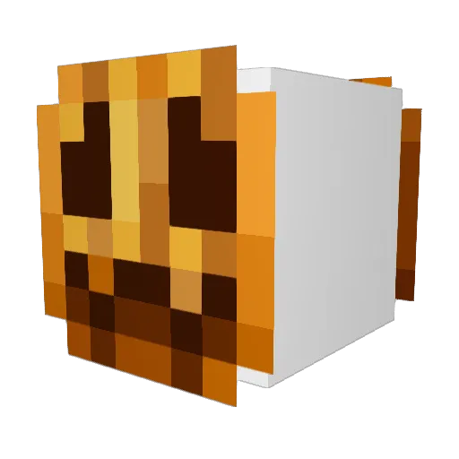 Max_3746 Minecraft avatar head, 3D render