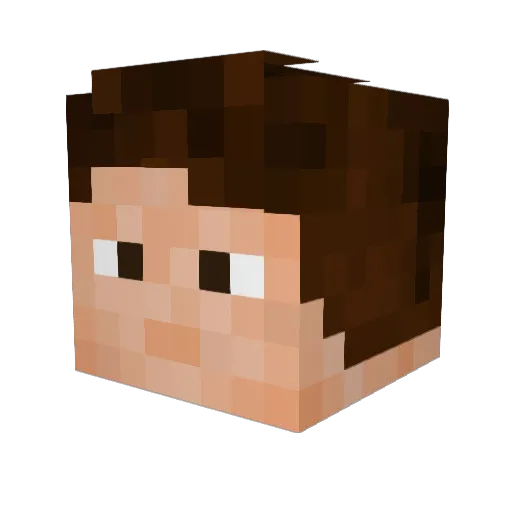 Max_79 Minecraft avatar head, 3D render