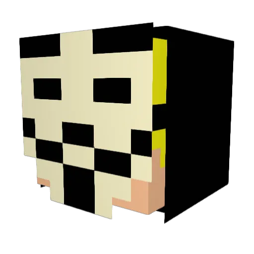 Max_C4 Minecraft avatar head, 3D render