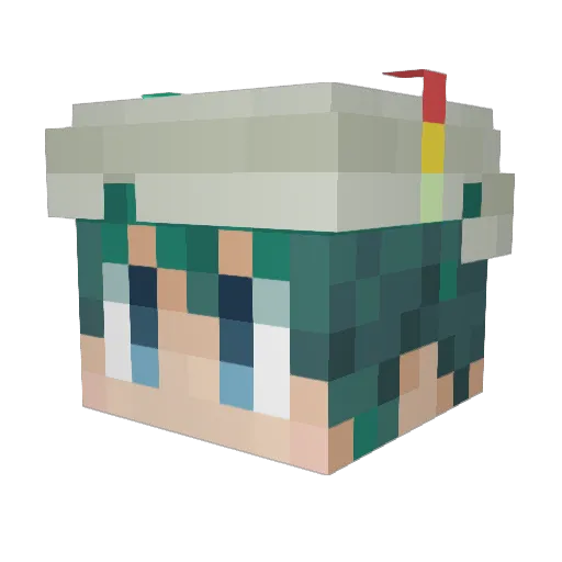 Max_EE Minecraft avatar head, 3D render