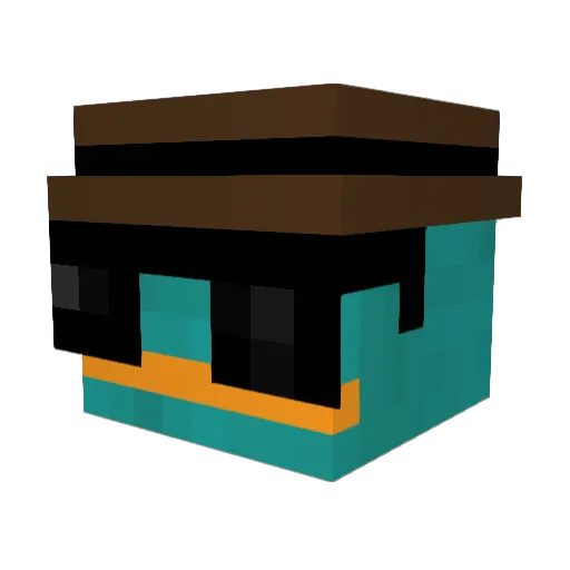 Max_F02 Minecraft avatar head, 3D render