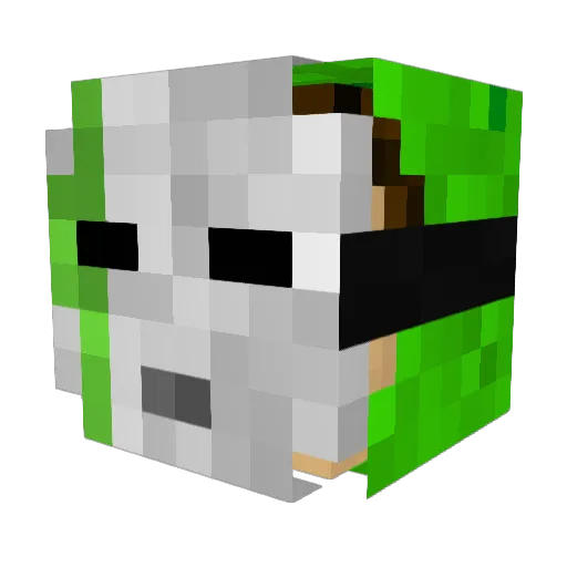 Max_PVP1 Minecraft avatar head, 3D render