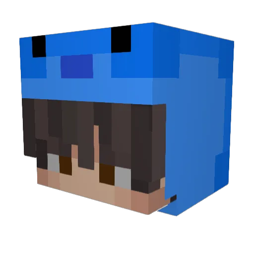 Max_Pain_ Minecraft avatar head, 3D render