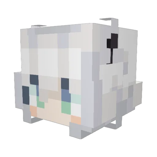 Max_Schrdinger Minecraft avatar head, 3D render