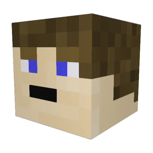 Max_TheGreatOne Minecraft avatar head, 3D render