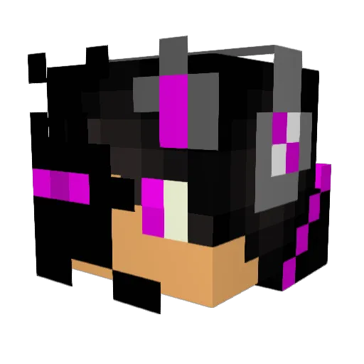 Max_Wolf123 Minecraft avatar head, 3D render