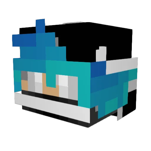 Max__13 Minecraft avatar head, 3D render