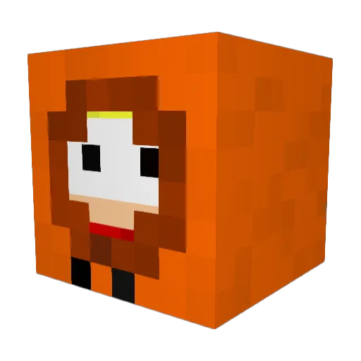 Max_pam Minecraft avatar head, 3D render