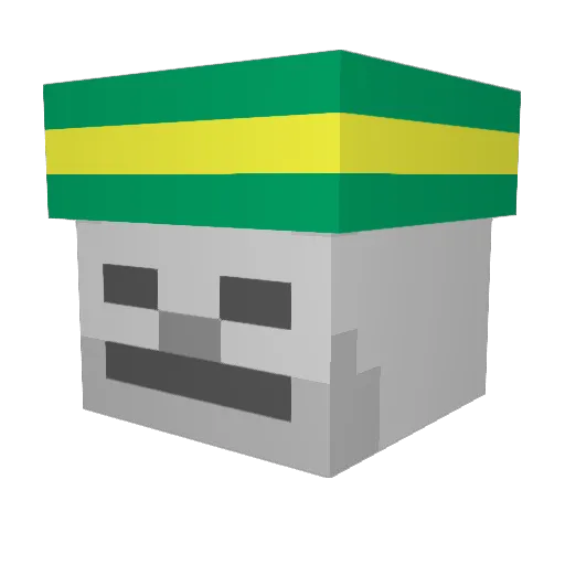 Max_the_Dude Minecraft avatar head, 3D render