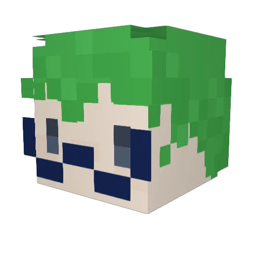 Max_the_Fromg Minecraft avatar head, 3D render