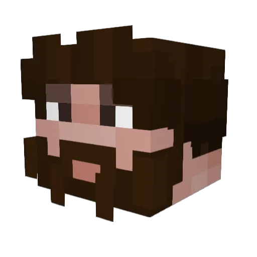 Maxa1 Minecraft avatar head, 3D render