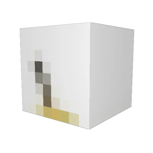 Maxadds Minecraft avatar head, 3D render