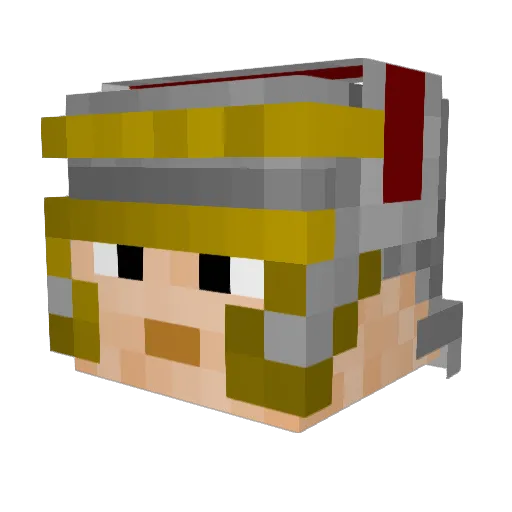 Maxamamillion Minecraft avatar head, 3D render