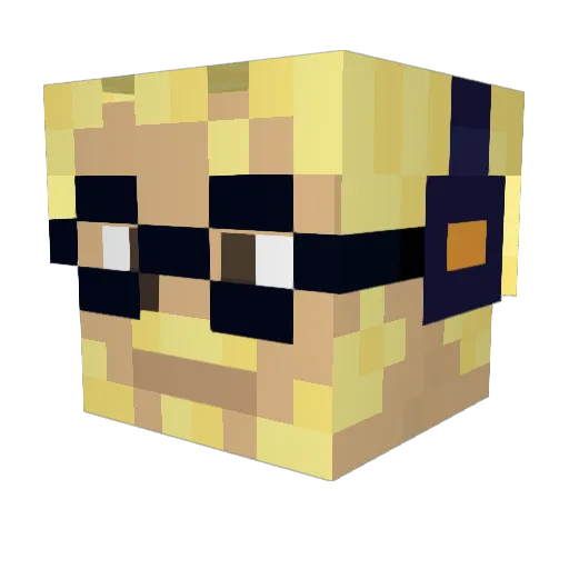 Maxanderson26 Minecraft avatar head, 3D render