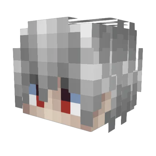 Maxcronus Minecraft avatar head, 3D render