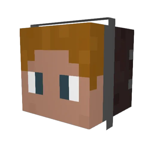Maxder_2006 Minecraft avatar head, 3D render