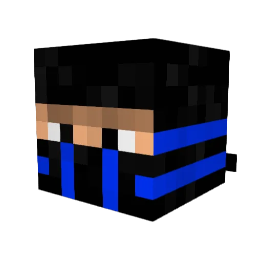 Maxdkahn Minecraft avatar head, 3D render
