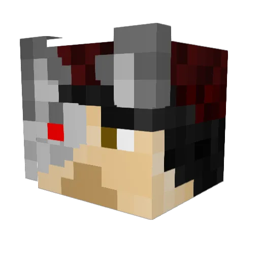 Maxeaman Minecraft avatar head, 3D render