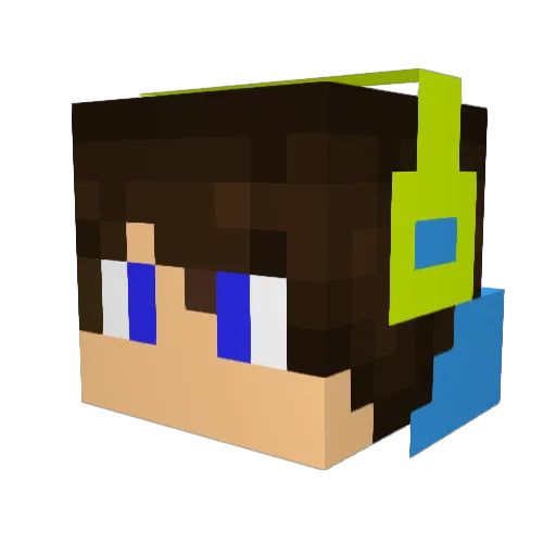 MaxecaBen Minecraft avatar head, 3D render