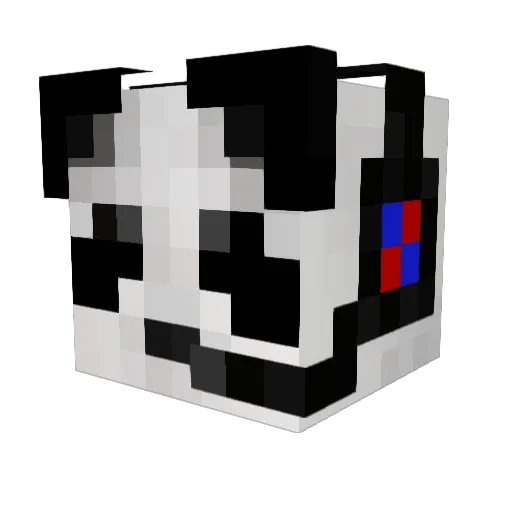 Maxelf1 Minecraft avatar head, 3D render