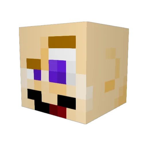 Maxence1722 Minecraft avatar head, 3D render