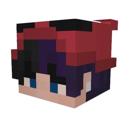 Maxeoli Minecraft avatar head, 3D render