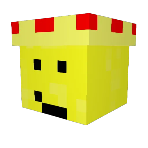 MaxerBlitz Minecraft avatar head, 3D render