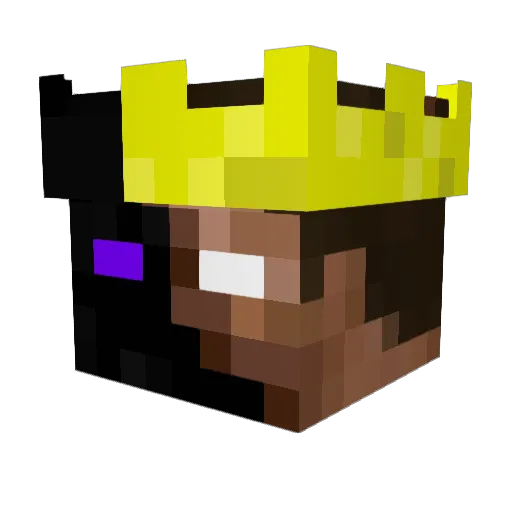 Maxerrell Minecraft avatar head, 3D render