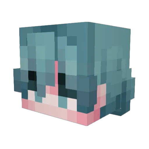 MaxeryWasTaken Minecraft avatar head, 3D render