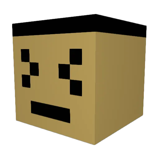 Maxeth_ Minecraft avatar head, 3D render